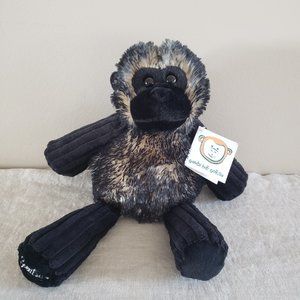 SCENTSY Gambi The Gorilla Buddy Stuffed Animal Black & Tan With Scent Pak Pocket